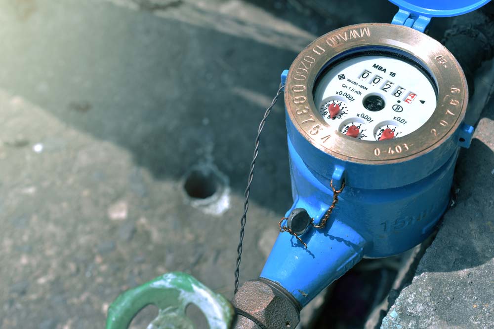a residential water meter